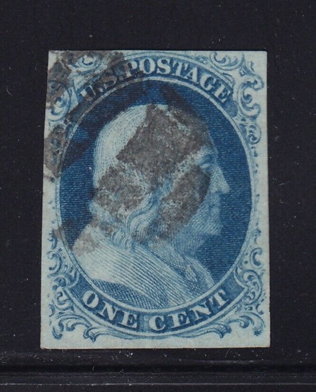 7 VF used neat cancel with nice color cv $ 150 ! see pic !