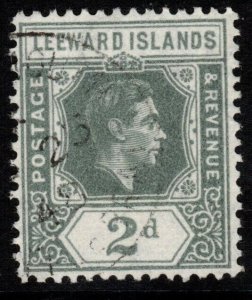 LEEWARD ISLANDS SG103b 1942 2d SLATE-GREY FINE USED