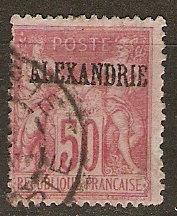 France Off Egypt Alexandria 12a Ce 14 U Fine SCV $24