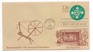 U572 Bicentennial Era The American Homemaker Artmaster, FDC