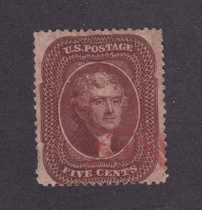 30 VF used neat Face free Red cancel with nice color cv $ 1375 ! see pic !