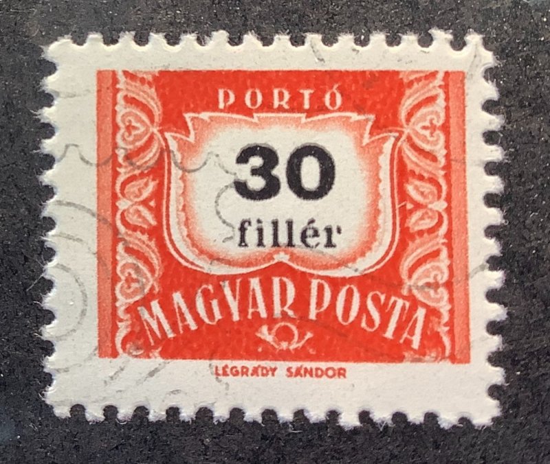 Hungary 1965 Scott J255 used - 30f, Numeral
