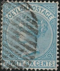 Ceylon,#70 Used From 1872-80