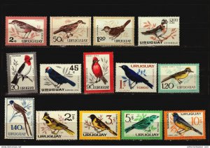 Uruguay Fauna stamp collection lot bird wild cattle horse1890/1990 MNH cv +$100