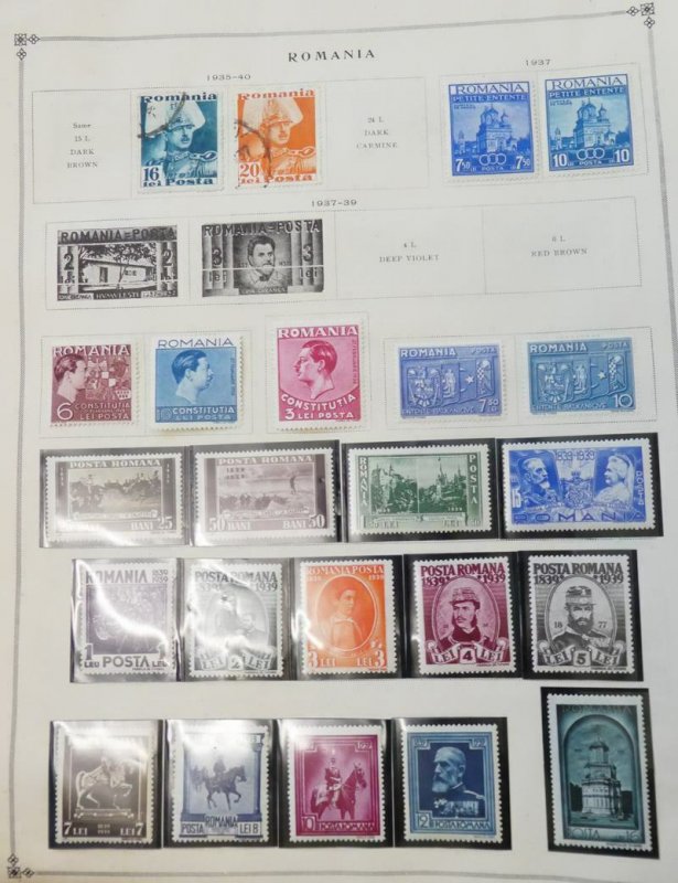 EDW1949SELL : ROMANIA Extensive Mint & Used collection on album pages 1930s-60s