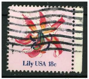 USA 1981 - Sott 1879 used - 18c, Flowers, Lily 