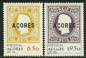 Azores # 314-5, Mint Never Hinge