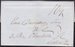 GB SCOTLAND 1826 Entire ex Island of Easdale via OBAN to Edinburgh.........B2073