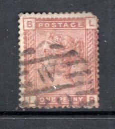 GREAT BRITAIN 33c QV Penny Red Position B-L