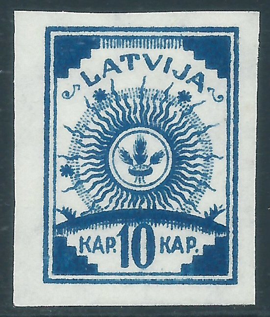 Latvia, Sc #27, 10k MH