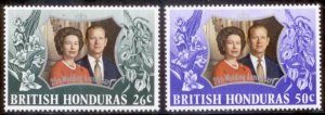 British Honduras 1972 SC# 306-7 MNH-OG E35