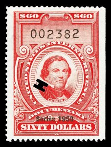 Scott R557 $60.00 1950 Dated Red Revenue Used VF Cat $25