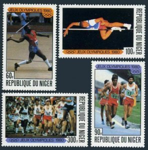 Niger 1980 Sc#507/510 MOSCOW OLYMPIC GAMES Set (4) MNH