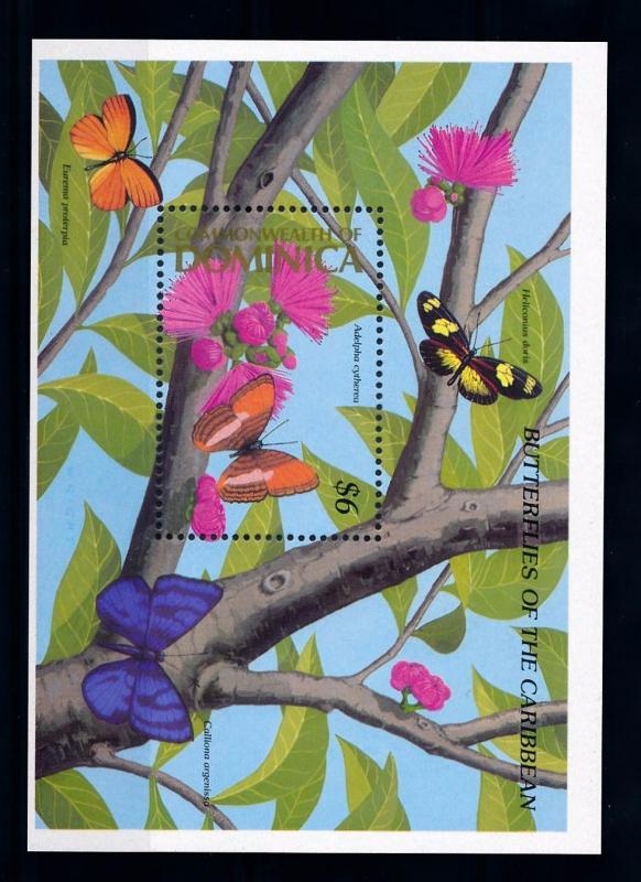 [71094] Dominica 1989 Insects Butterflies Souvenir Sheet MNH