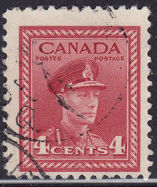 Canada 254 King George VI WWII War 1943