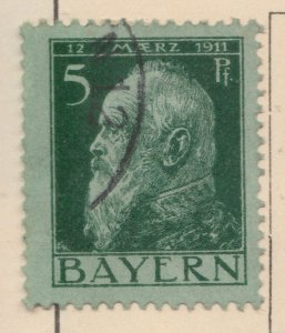 BAVARIA 1911 5pf Prince Regent Luitpold Used Stamp A29P8F31479-