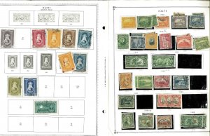 Haiti 1881-1959 M, U & CTO Hinged & in Mounts on Mostly Scott Int. Pages.