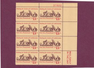US 1726 MNH PLATE BLOCK OF 8