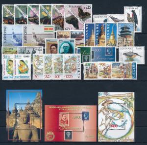 Surinam Suriname 1998 Complete Year Set incl SS MNH Neuf Postfrisch