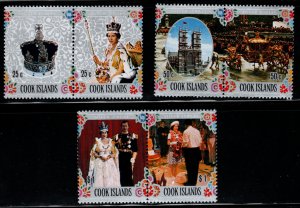 Cook Islands Scott 465-467 MNH** QE2 25th Anniversary set