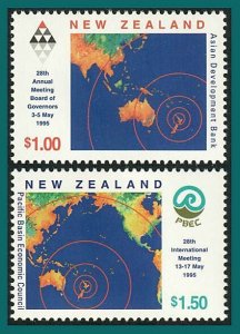 New Zealand 1995 Conferences, MNH #1275-1276,SG1881-SG1882