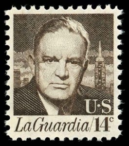 US Sc 1397 MNH - 1972 14¢ La Guardia  - P.O. Fresh - Example Scan - See Desc
