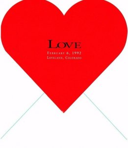 USPS First Day Ceremony Program #2618 Love Valentine Heart 1992