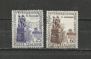 Italy Scott catalogue #783-784 Used