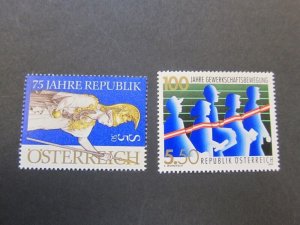 Austria 1993 Sc 1630-31 set MNH