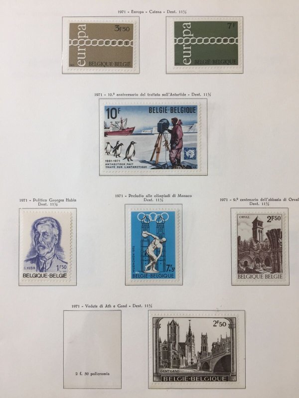 Belgium 1970/71+1974 MNH + Art Insects (Apx 65+) AB3242