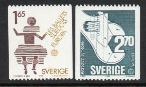 Sweden 1983 Europa Ballet Wrench VF MNH (1460-1)