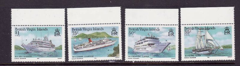 Virgin Is.-Sc#524-7-unused  NH set-Cruise Ships-id2-1986-