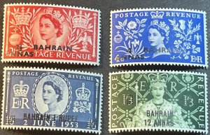 BAHRAIN # 92-95--MINT NEVER/HINGED---COMPLETE SET---1953