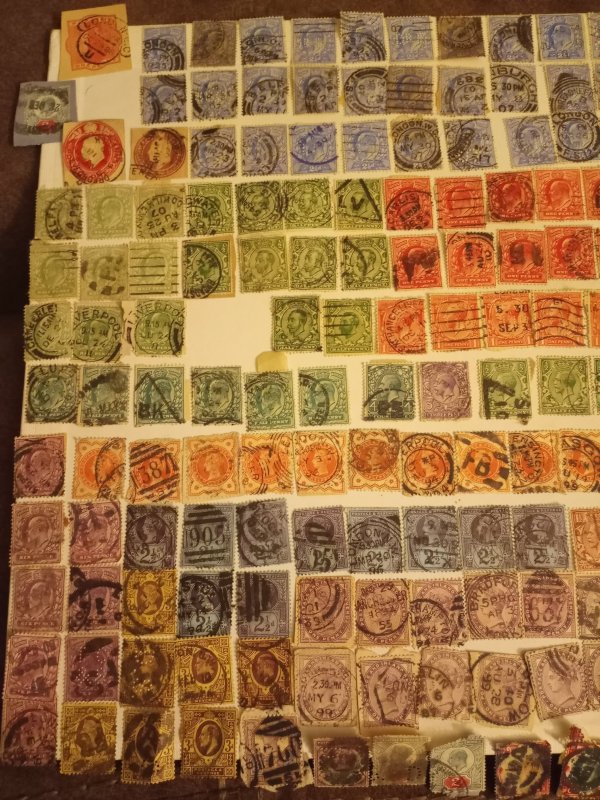 20 used assortment of Great Britain Revenue Stamps