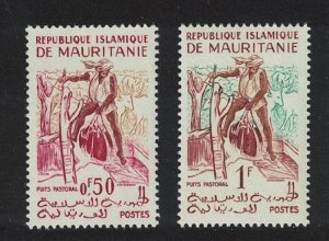 Mauritania Well Drinking Water Nomads 2v 1960 MNH SG#132-133 MI#163-164