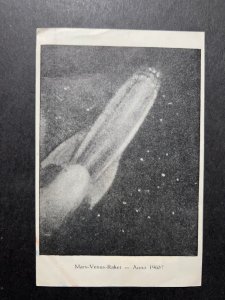 1947 Netherlands Postcard Cover Ruimtevaart Studio Amsterdam Rocket Mail