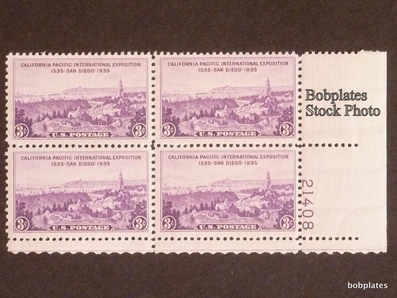 BOBPLATES #773 Cal Pacific Lower Left Plate Block 21406 F-VF NH SCV=$1.5 *