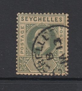 Seychelles, SG 47a, used (toned) Dented Frame variety