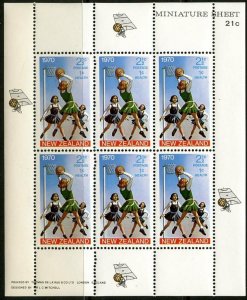 NEW ZEALAND Sc#B80a, B81a 1970 Health Two M/S of 6 NH Complete