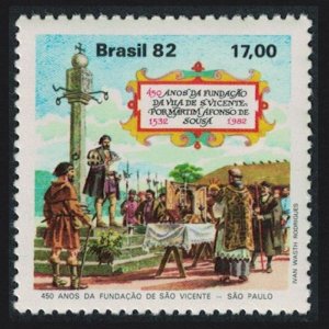 Brazil 450th Anniversary of Sao Vicente 1982 MNH SG#1957