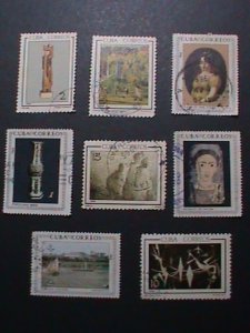 ​CUBA-1964-66 VERY OLD CUBA STAMPS-FAMOUS PAINTINGS-NATIONAL MUSEIUM- USED-VF