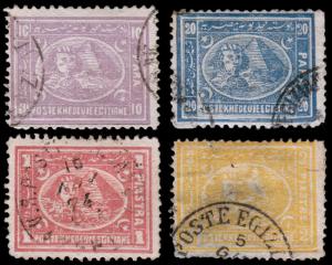 Egypt Scott 20-23 (1872) Used H F-VF, CV $25.75