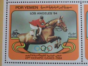 YEMEN-1984- 23RD-OLYMPIC GAMES-LOS ANGELES  MNH -S/S EST. $12 VERY FINE