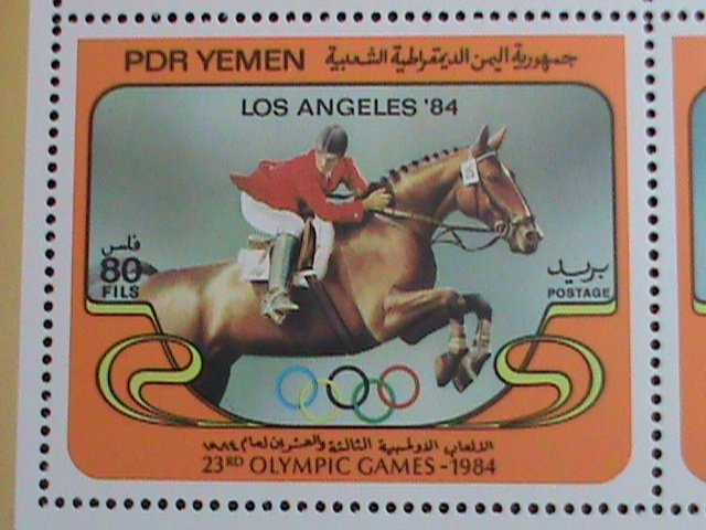 YEMEN-1984- 23RD-OLYMPIC GAMES-LOS ANGELES  MNH -S/S EST. $12 VERY FINE