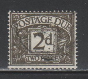 Great Britain,  2p Postage Due (SC# J58) Used