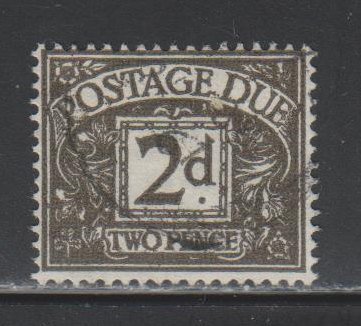 Great Britain,  2p Postage Due (SC# J58) Used