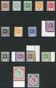 Leeward Is SG126/40 1954 Set of 15 U/M