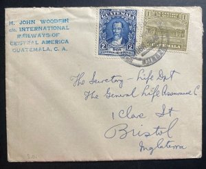 1932 Guatemala SS Turrialba Paqueboat United Fruit Cover To England With Card