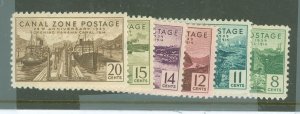 Canal Zone #126/133 Unused Multiple