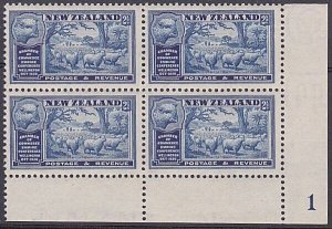 NEW ZEALAND 1936 Commerce 2½d plate block of 4 MNH.........................B3207